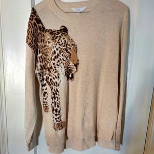 Animal print sweater